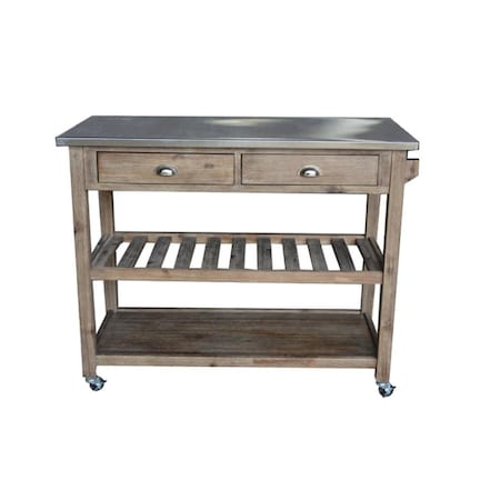 Made-To-Order Boraam Industries Sonoma Wire - brush Kitchen Cart MA1524130